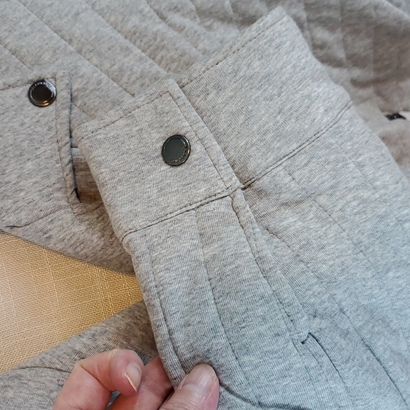 Blank NYC NWT gray oversided puffy moto jacket M - Picture 6 of 14